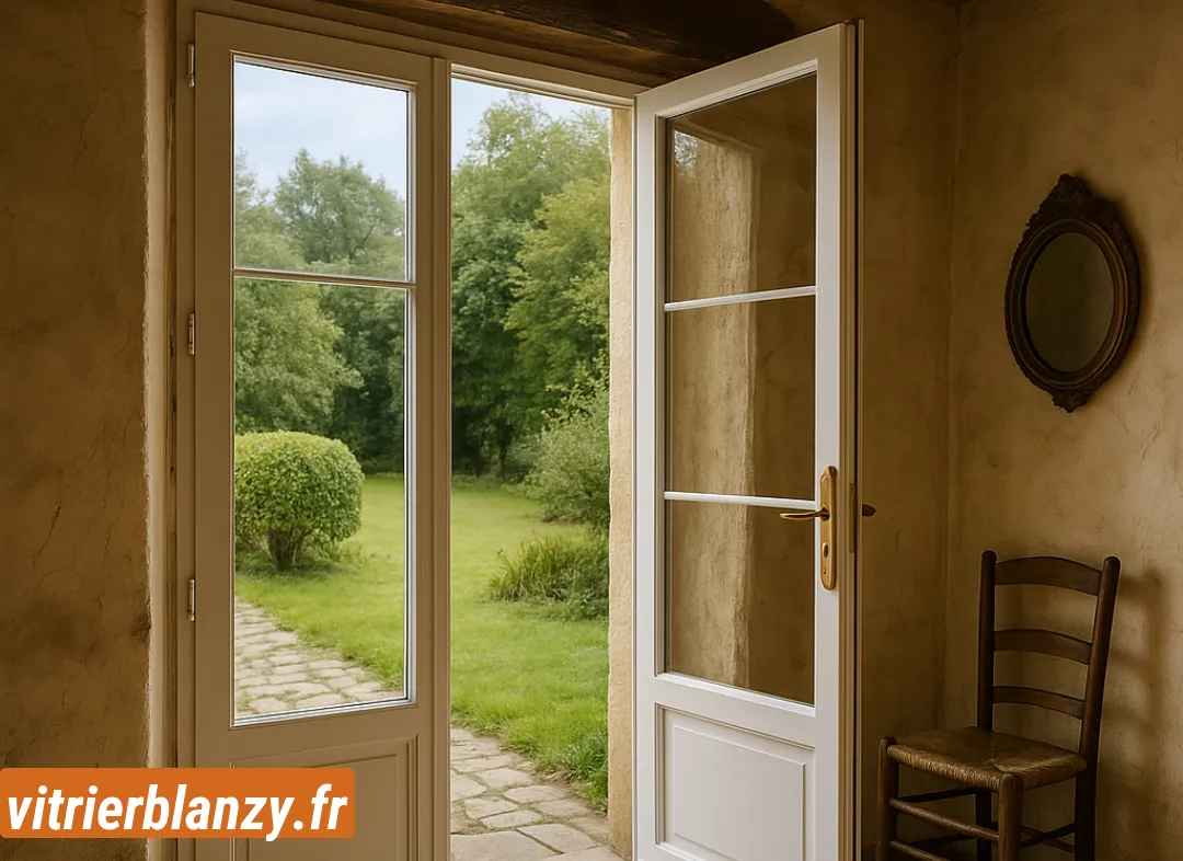 Installation de fenêtre en PVC Blanzy